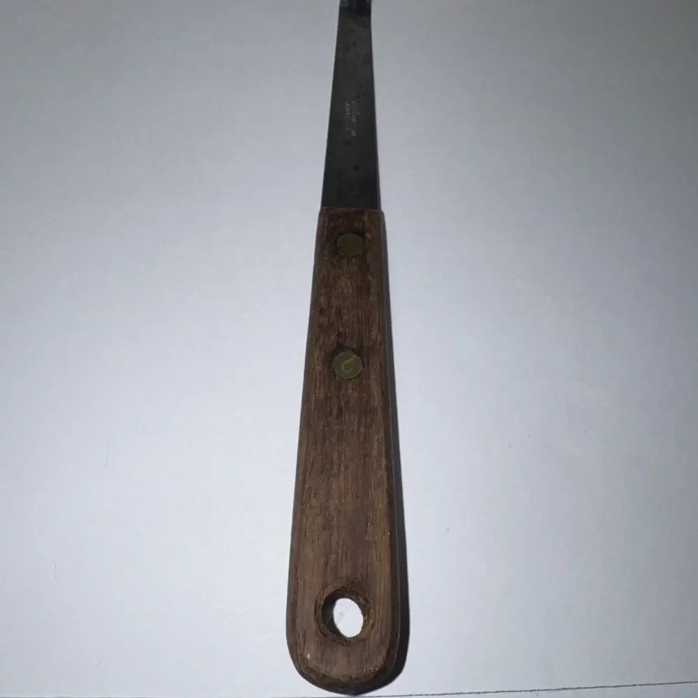 Vintage Robinson Knife Co Spatula Turner Stainless Steel Wood Handle 12